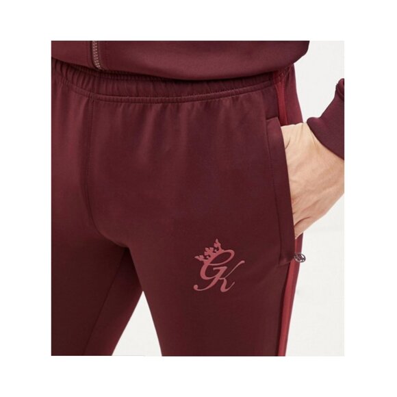Asos Gym King Taped Tracksuit Bottom Burgundy Size XL NWT - Picture 1 of 4